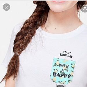 Justice tee “start everyday with a happy thought”